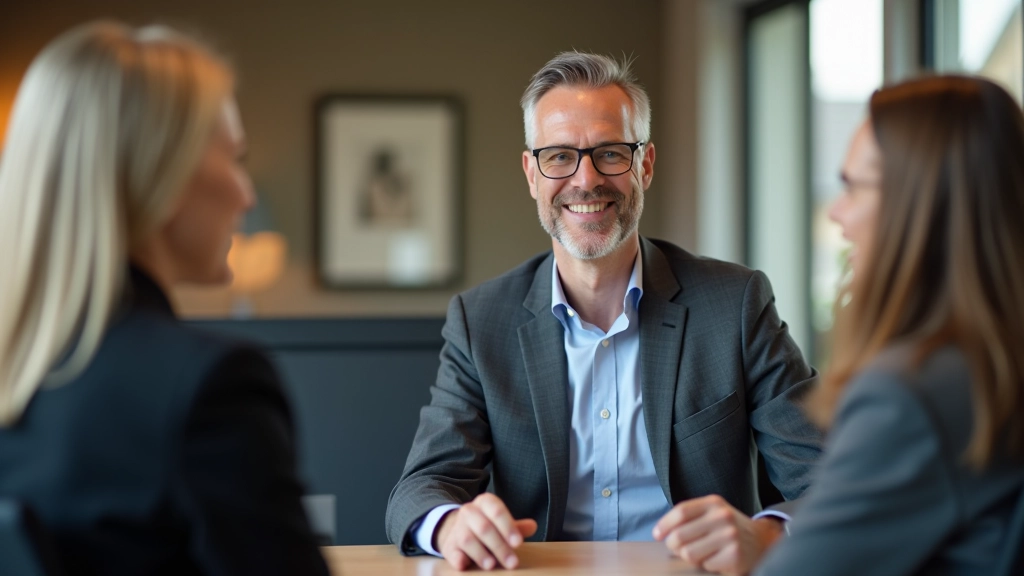 UWV-begeleider in gesprek met cliënt in kantoor omgeving