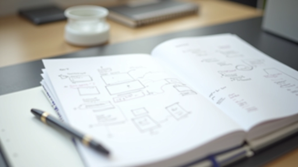 Notitieboekje met gestructureerde aantekeningen en organisatiekaart voor cv opzet